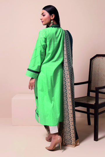 M22102 Green Khaadi Online Spring Summer 2022